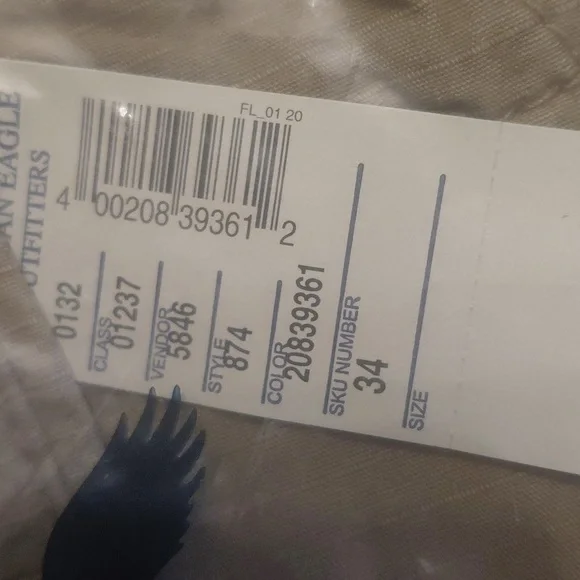 American Eagle Outfitters  Longboard /below The Knee/ Tan /w34 - Picture 2 of 3